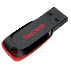 Флешка USB Sandisk CZ50 Cruzer Blade (SDCZ50-064G-B35), 64Gb, USB 2.0, R/W 15/4, черный/красный, фото7