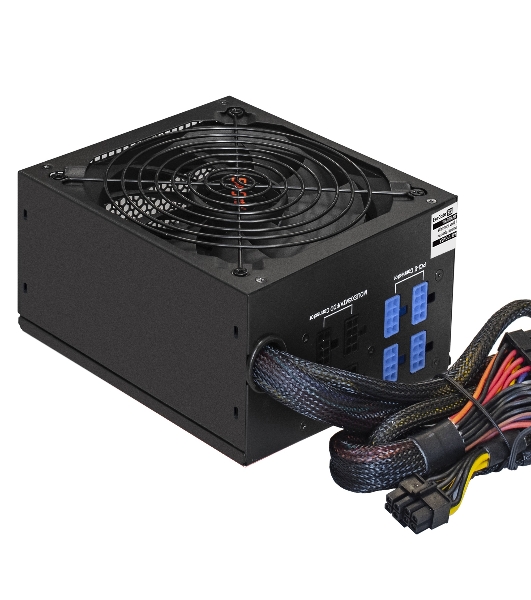 Блок питания серверный 600W ExeGate ServerPRO-600RADS (ATX, for 3U+ cases, APFC, КПД 80% (80 PLUS), 14cm fan, 24pin, (4+4)pin, PCIe, 5xSATA, 4xIDE, FDD, Cable Management, black)