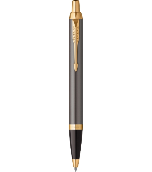 Ручка шариковая Parker IM Premium Grey Core GT (2214613) M, синие чернила, подарочная коробка