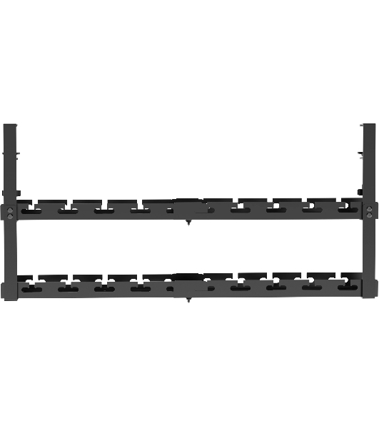 Кабель-канал Cactus CS-CM-700-2BK для столов 72.8x13.5x34.2 см черный