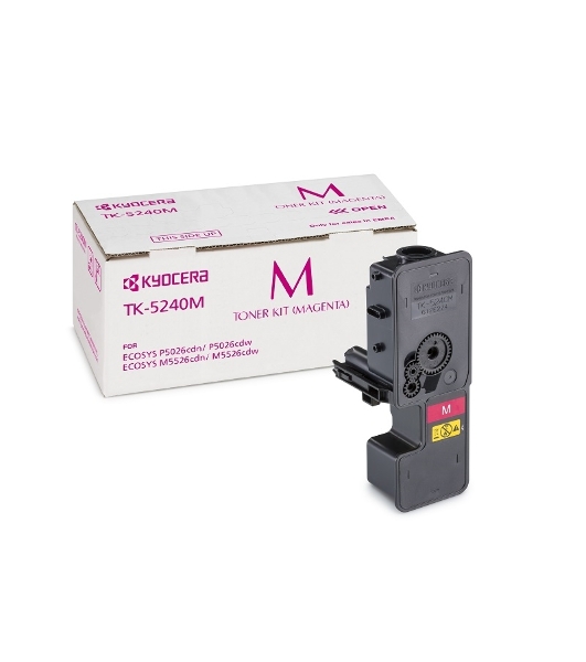 Картридж лазерный Kyocera TK-5240M (1T02R7BNL0) пурпурный для P5026cdn/cdw, M5526cdn/cdw 3000 стр.