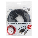 Кабель HDMI->VGA Cablexpert A-HDMI-VGA-03-10M, 19M/15M + 3.5Jack, медь, позол.разъемы, 10м, черный, пакет, фото3
