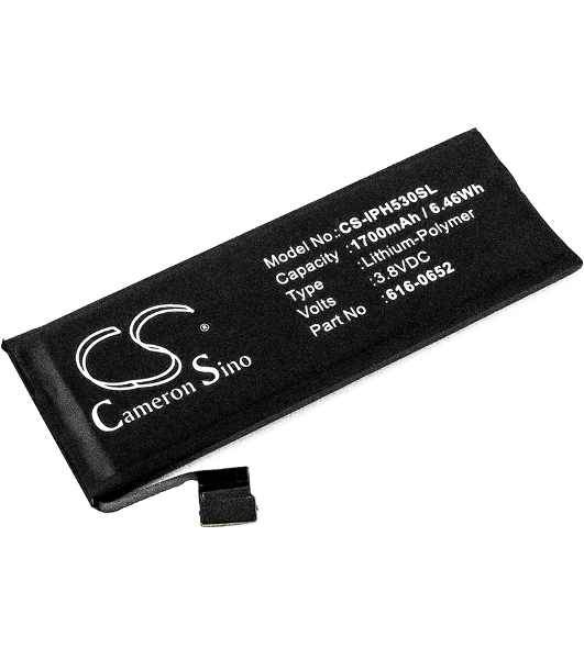 Аккумулятор CameronSino CS-IPH530SL для iPhone 5S 3.8V, 1700mAh, 6.46Wh
