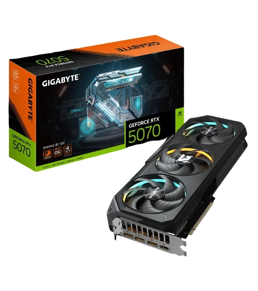 Видеокарта Gigabyte PCI-E GV-N5070GAMING OC-12GD 1.0 NVIDIA GeForce RTX 5070 12Gb 192bit GDDR7 2805/28000 HDMIx1 DPx3 HDCP Ret