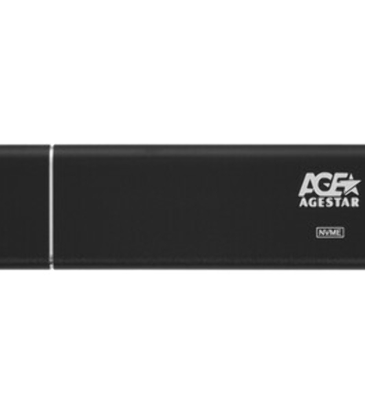 Внешний корпус AgeStar USB 3.1 Type-C M.2 NVME (M-key) AgeStar 31UBNV5C черный, алюминий, черный