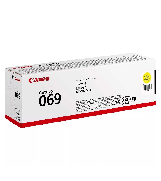 Картридж лазерный Canon 069Y (5091C002) желтый (2000 стр.) для Canon MF752Cdw/754Cdw, LBP673Cdw