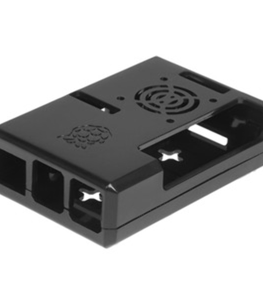 Корпус RA187 Корпус ACD черный ABS Plastic Case w/GPIO port hole and Fan holes for Raspberry Pi 3