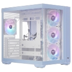 Компьютерный корпус Thermaltake View 380 TG ARGB синий без БП ATX 6x120мм 2x140мм 1x200мм 2xUSB3.0 audio bott PSU, фото8