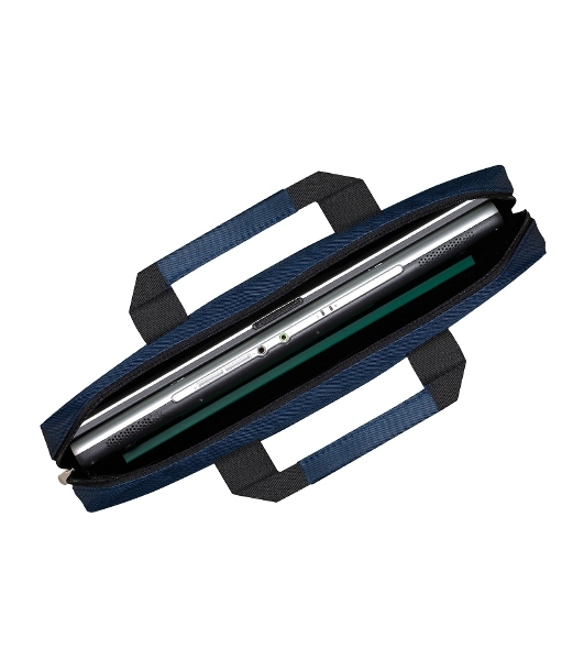 Сумка для ноутбука ExeGate EX205137RUS Start S15 Deep Blue, темно-синяя, полиэстер, для ноутбуков до 15.6'