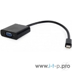 Переходник miniDisplayPort - VGA, Cablexpert A-mDPM-VGAF-02, 20M/15F, длина 15 см, черный, пакет, фото2