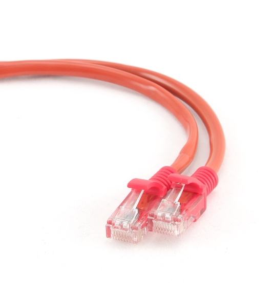 Патч-корд UTP Cablexpert cat.5e, 0.5м, литой, многожильный, красный