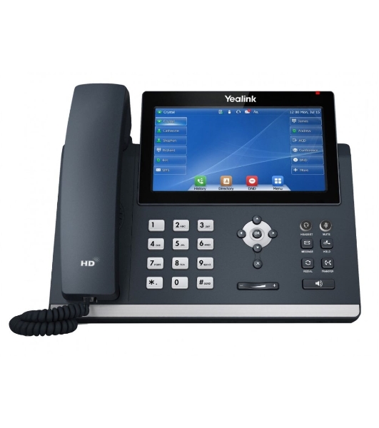 Телефон IP YEALINK SIP-T48U, цветной сенсорный экран, 16 аккаунтов, BLF, PoE, GigE, без БП, шт