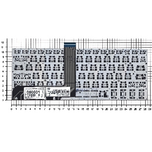 Клавиатура для ноутбука Asus TP300, TP300L черная без рамки