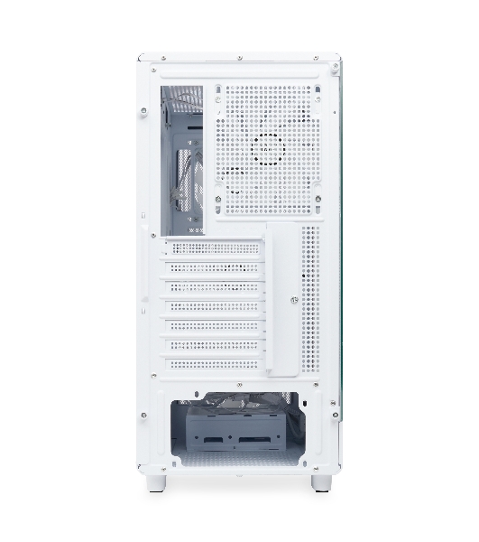 Компьютерный корпус HSPD M510, Mesh Mid Tower, белый, TG, 0.5 SPCC, 4x120мм ARGb ATX, mATX, mITX 180/280/160мм 1x2.5', 1x3.5', 7xPCI 2xUSB-A 3.0 517x277x418мм