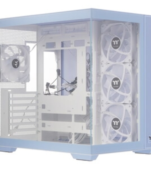 Компьютерный корпус Thermaltake View 380 TG ARGB синий без БП ATX 6x120мм 2x140мм 1x200мм 2xUSB3.0 audio bott PSU