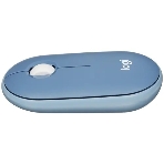Мышь беспроводная Logitech Pebble M350 синий, 1000 dpi, радиоканал, Bluetooth, USB, кнопки - 3, фото12