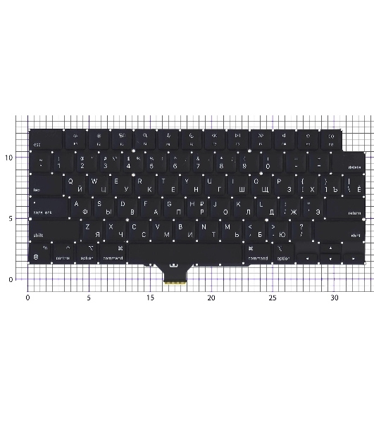 Клавиатура для ноутбука Apple MacBook Pro 14 16 A2442 A2485 Late 2021 плоский Enter