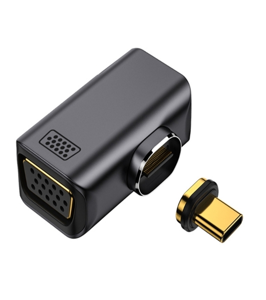 Переходник Type-C папа на VGA мама с магнитным разъемом
