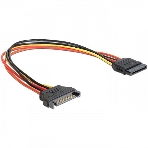 Удлинитель кабеля питания SATA Cablexpert CC-SATAMF-02, 15pin(M)/15pin(F), 50 см, фото 1