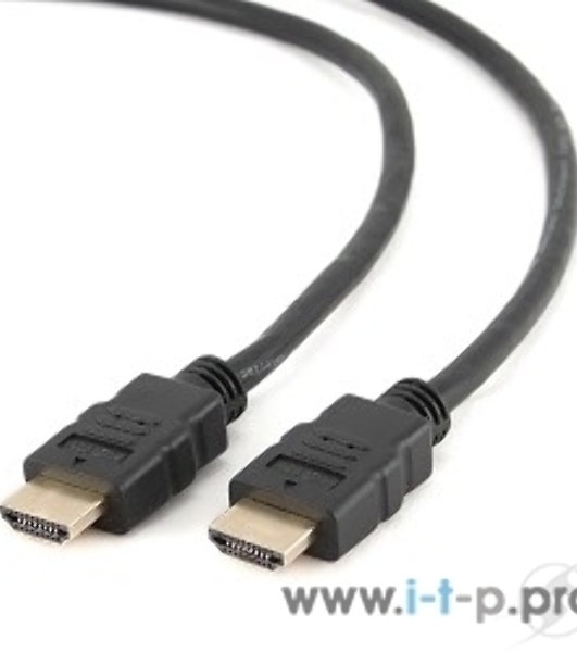 Кабель Cablexpert HDMI CC-HDMI4L-1M, 19M/19M, v2.0, серия Light, позол.разъемы, экран, 1м, черный, пакет