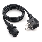 Кабель питания Cablexpert PC-186-VDE-1M, 1м, Schuko- C13, VDE, 10А, черный, с заземлением, пакет, фото 1