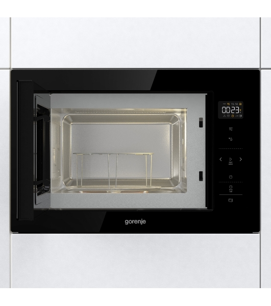Встраиваемая микроволновая печь Gorenje BM251SG2BG, 25л, 900Вт, черный