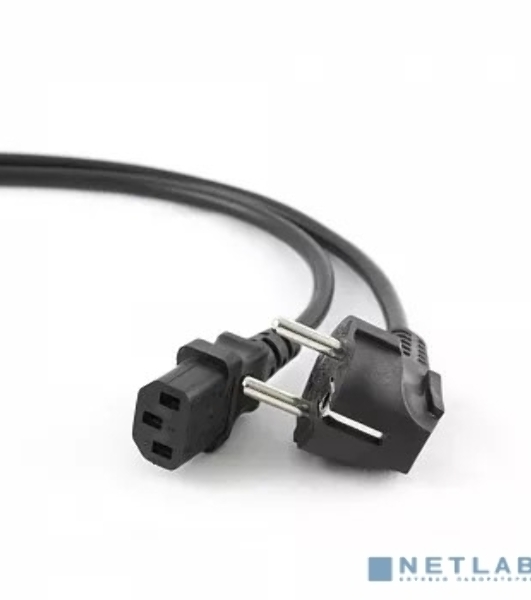 Кабель сетевой CAC10-EU-C13-3M Wize, 3 м, Евровилка 3 pin - C13, 10 А, черный, пакет