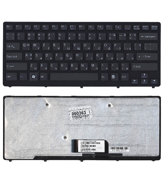 Клавиатура для ноутбука Sony Vaio VPC-CW VPCCW черная c рамкой