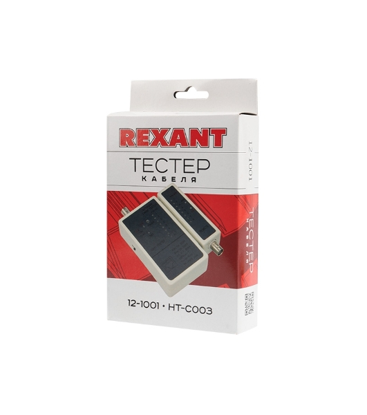Тестер кабеля Rexant RJ-45 + BNC 5248