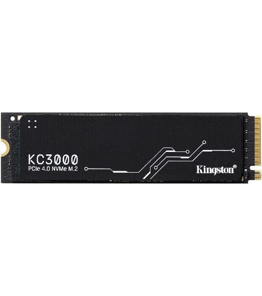 Накопитель SSD Kingston KC3000, 4Tb, PCIe 4.0 x4, M.2 2280, NVMe, R/W 7000/7000, с радиатором
