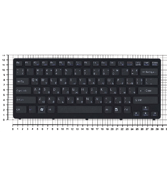 Клавиатура для ноутбука Sony Vaio VPC-CW VPCCW черная c рамкой