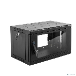 Шкаф коммутационный ЦМО (ШРН-9.650-9005) настенный 9U 600x658мм пер.дв.стекл 200кг черный 600мм 180град., фото7