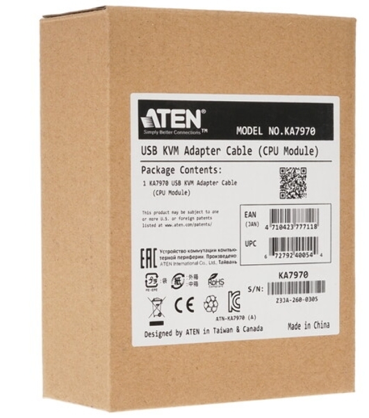 Адаптер ATEN DVI USB Virtual Media KVM Adapter