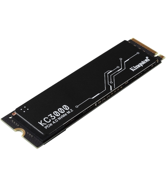 Накопитель SSD Kingston KC3000, 4Tb, PCIe 4.0 x4, M.2 2280, NVMe, R/W 7000/7000, с радиатором