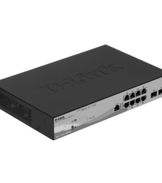 Коммутатор D-Link DGS-1210-10P/ME/A1A, 8×1 Гбит/с + 2×1 Гбит/с SFP, управляемый
