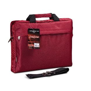 Сумка для ноутбука ExeGate EX212299RUS Start S15 Red, красная, полиэстер, для ноутбуков до 15.6'