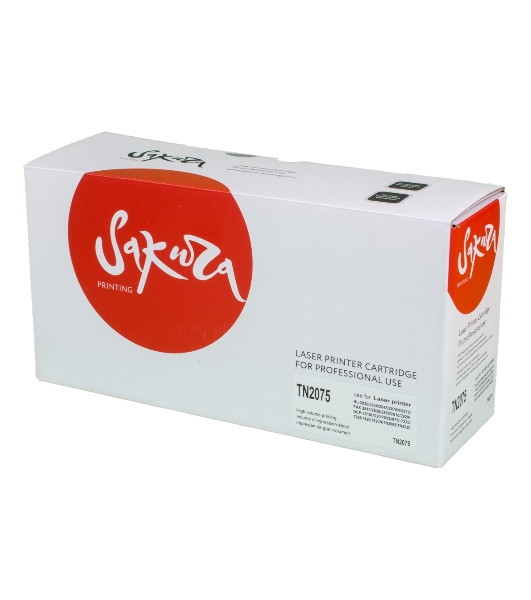 Картридж лазерный Sakura TN2075/2000/2025/2050/350 для Brother HL-2030/2040/2070 FAX-2820/2920 MFC-7220/7420/7820 DCP 7000/7010/7025, 2500 к.