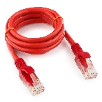 Патч-корд UTP Cablexpert cat.5e, 1м, литой, многожильный, красный, фото 1