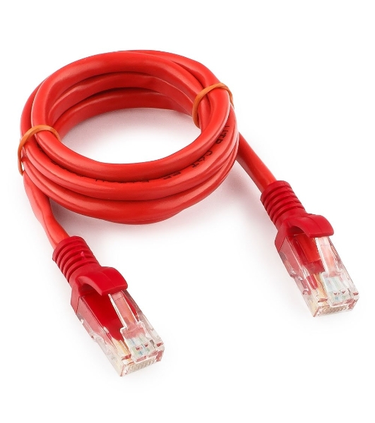 Патч-корд UTP Cablexpert cat.5e, 1м, литой, многожильный, красный