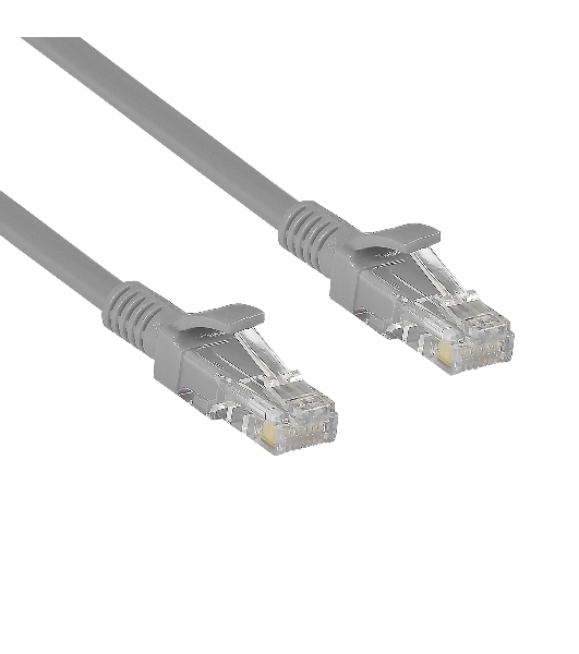 Патч-корд ExeGate UTP-RJ45-RJ45-C6-CU-0,5M-GY, UTP, cat.6, 0.5м, медь, серый