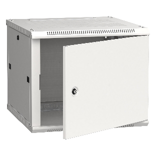 Шкаф коммутационный ITK (LWR3-09U66-MF) 9U 600x600мм пер.дв.металл 2 бок.пан. 90кг серый 200град. 600мм сталь