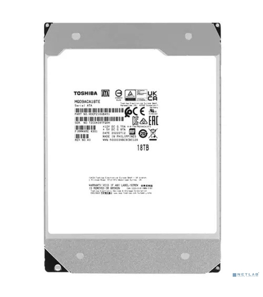Жесткий диск Toshiba HDD SATA 18Tb 3.5' Server 7200 6Gbit/s 512Mb