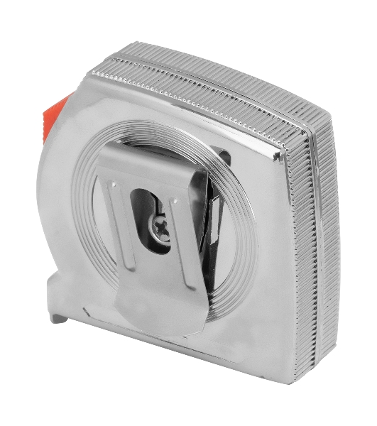 Рулетка MTX Chrom, 2 м x 13 мм, хромированный корпус