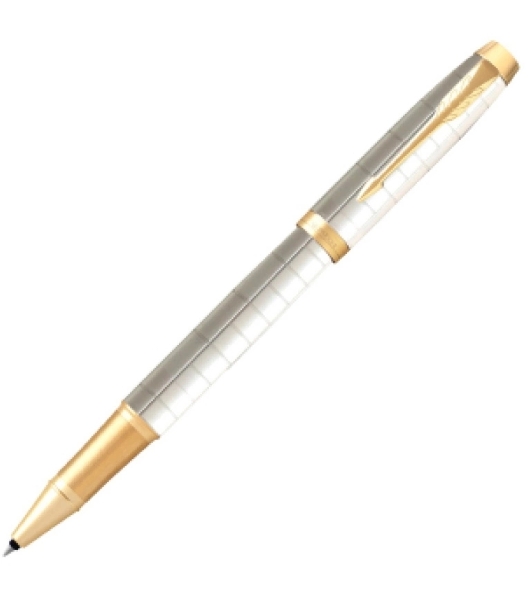 Ручка роллер Parker IM Premium T318 (CW2143646) Pearl GT, F, черные чернила, подарочная коробка