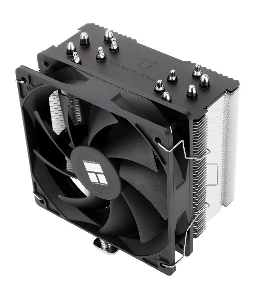 Кулер для процессора Thermalright Burst Assassin 120 SE черный/серебристый (4-pin PWM, 148мм, Al/Cu, 6x6мм, 1x120мм, 66.17CFM, 25.6dBA, 1550RPM, S: 1851/1700/1200/115X, AM5/AM4)