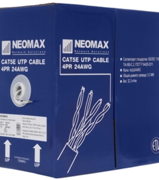 Патч-корд NEOMAX (NM13001100) Шнур коммут.UTP 10 м, гибкий, cat.5е
