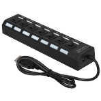 USB-концентратор Gembird UHB-U2P7-02, USB 2.0, USB 7 портов, USB/Адаптер: 5 В / 2 A, фото12