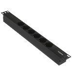 Блок розеток горизонтальный ExeGate ServerPro PDU-19H601 Al-6S-C14, 19', 1U, Алюминий, 6 Schuko, С14, черный, фото5