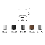 Корпус светильника C7402 SBK черный песок D70*H60mm MR16 GU5.3, фото9