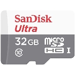 Флеш карта microSD 32Gb SanDisk microSDHC Class 10 Ultra UHS-I 100MB/s, фото 1